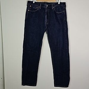 Levis 505 dark wash 38x34 straight leg jeans